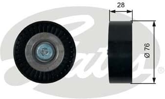 Deflection/Guide Pulley, V-ribbed belt DriveAlign™ T36423