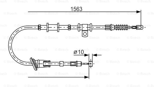 Cable Pull, parking brake 1987482064