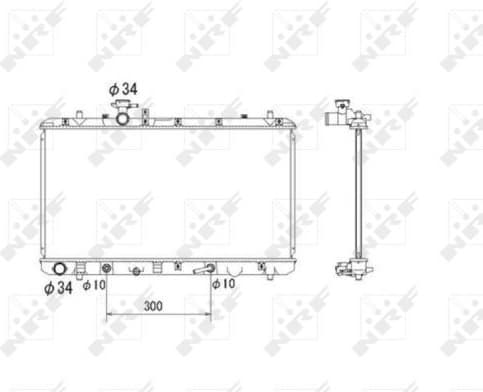 Radiator, engine cooling 53580