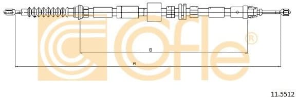Cable Pull, parking brake 11.5512