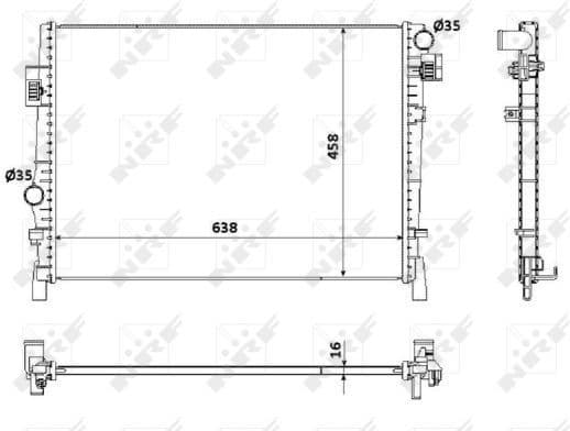 Radiator, engine cooling 53901 - image 2