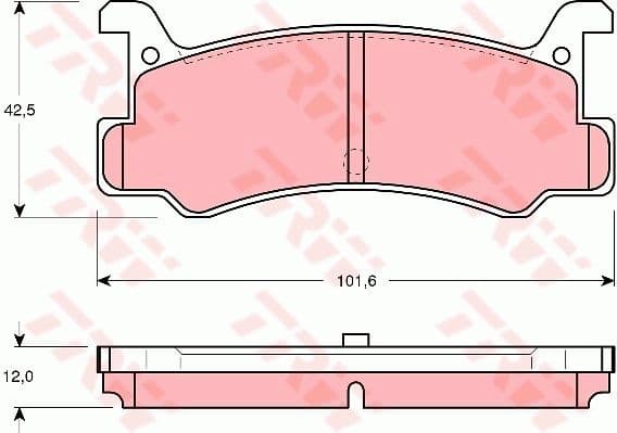 Brake Pad Set, disc brake GDB375
