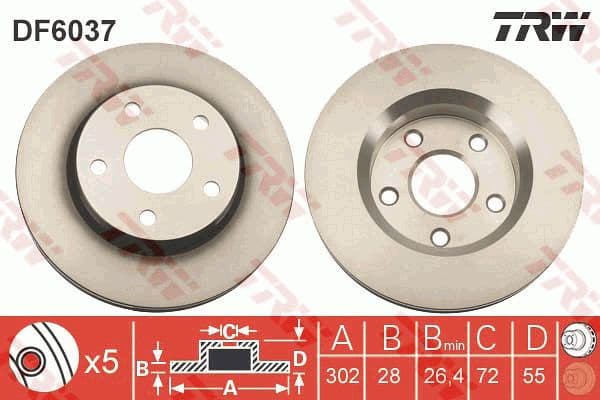 Brake Disc DF6037