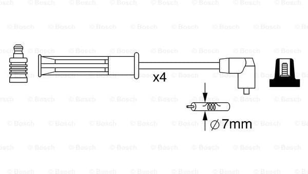 Ignition Cable Kit 0986357253 - image 5