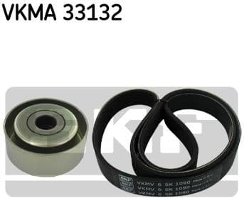 V-ribbed Belt Set SKF VKMA 33132