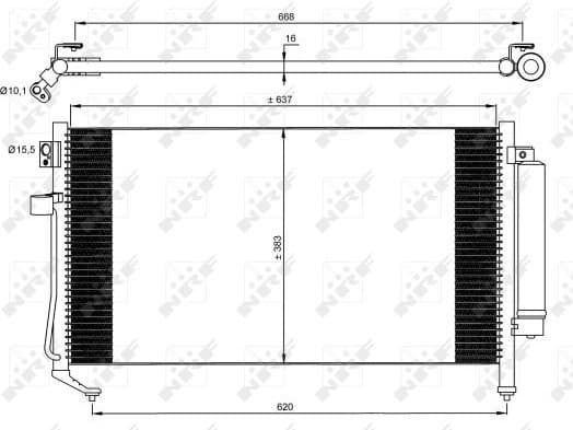 Condenser, air conditioning EASY FIT 35869