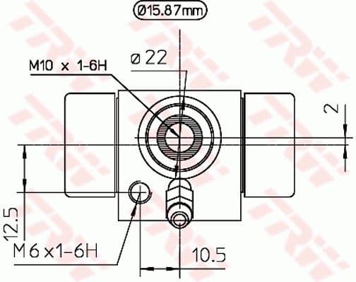 Wheel Brake Cylinder BWB111A - image 2