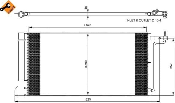 Condenser, air conditioning EASY FIT 350051 - image 2