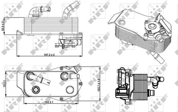 Oil Cooler, automatic transmission 31279