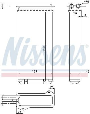 Heat Exchanger, interior heating 71755