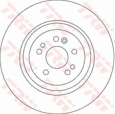 Brake Disc TRW SINGLE DF4222S - image 2