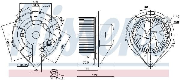 Interior Blower 87064