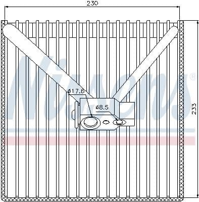Evaporator, air conditioning 92250