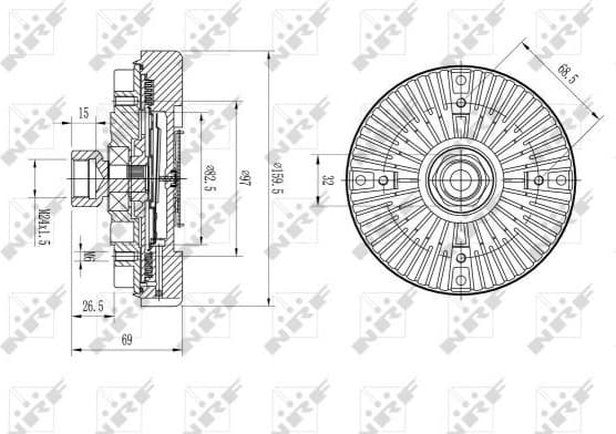 Clutch, radiator fan 49611 - image 2