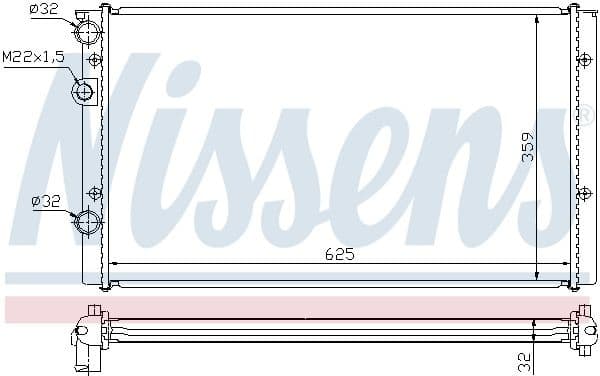 Radiator, engine cooling 65248