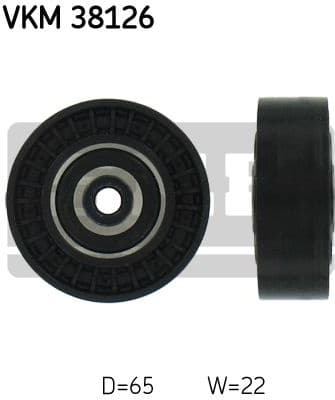 Deflection/Guide Pulley, V-ribbed belt VKM 38126