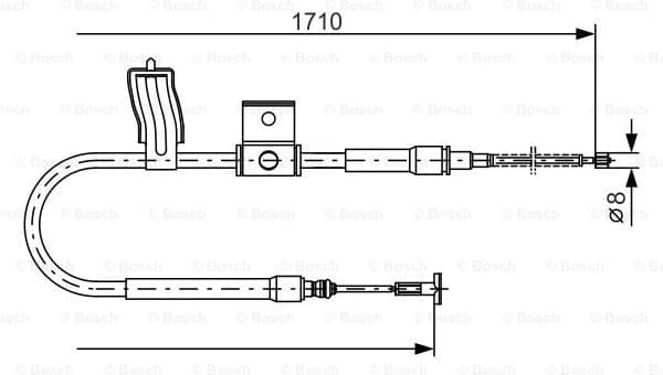 Cable Pull, parking brake 1987477829