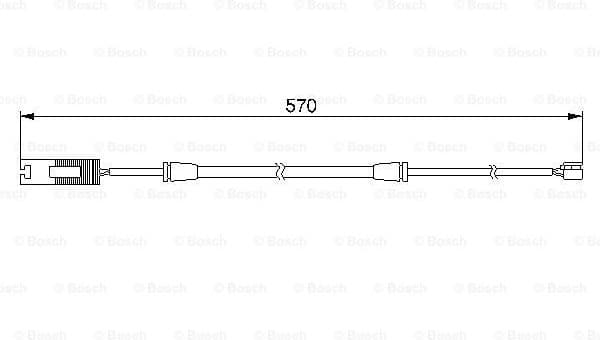 Warning Contact, brake pad wear 1987474954 - image 2