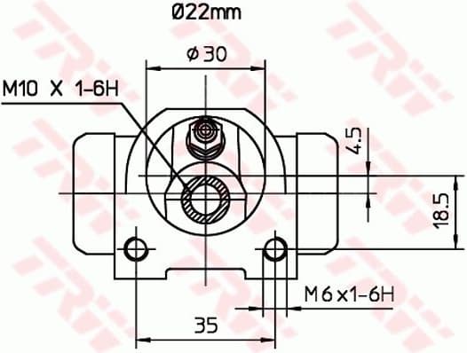 Wheel Brake Cylinder BWH376 - image 2