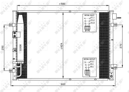 Condenser, air conditioning EASY FIT 35515
