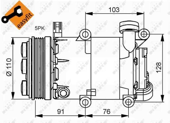 Compressor, air conditioning EASY FIT 32415