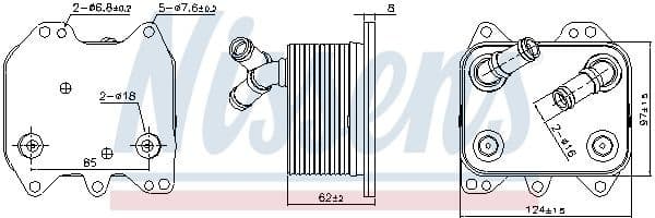 Oil Cooler, engine oil 90995