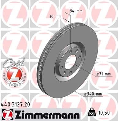 Brake Disc COAT Z 440.3127.20