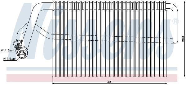 Evaporator, air conditioning 92221