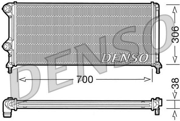 Radiator, engine cooling DRM09060