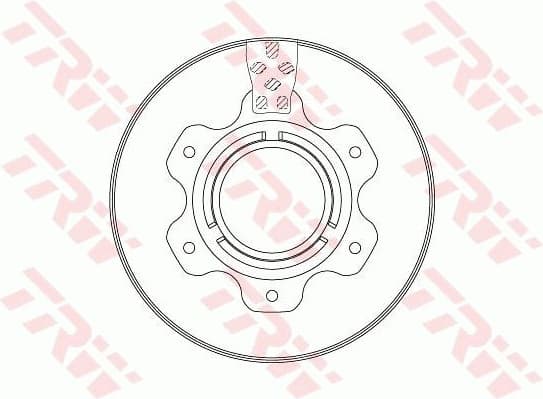 Brake Disc TRW SINGLE DF6743S - image 2