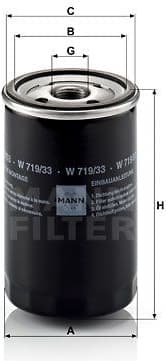 Oil Filter W719/33