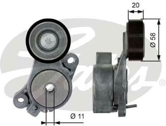 Belt Tensioner, V-ribbed belt DriveAlign™ T39040