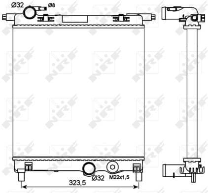 Radiator, engine cooling 53102 - image 3