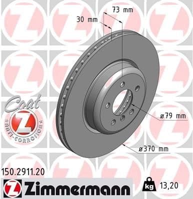 Brake Disc COAT Z 150.2911.20