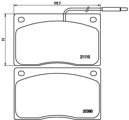 Brake Pad Set, disc brake PRIME LINE P68012
