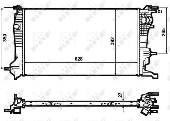 Radiator, engine cooling 53963