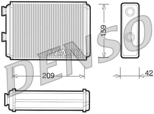 Heat Exchanger, interior heating DRR09070