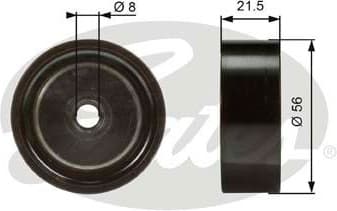 Deflection/Guide Pulley, V-ribbed belt DriveAlign™ T36122