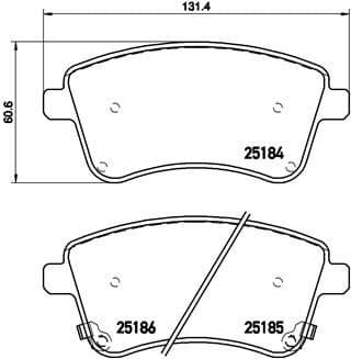Brake Pad Set, disc brake PRIME LINE P30064
