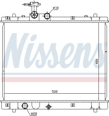 Radiator, engine cooling 641758