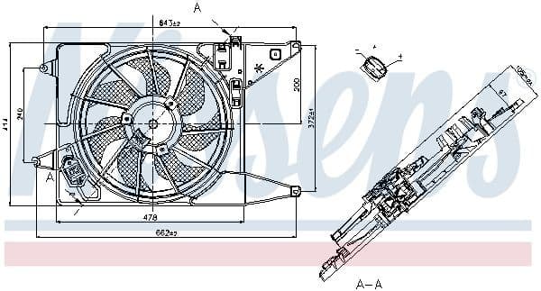 Fan, engine cooling 85710