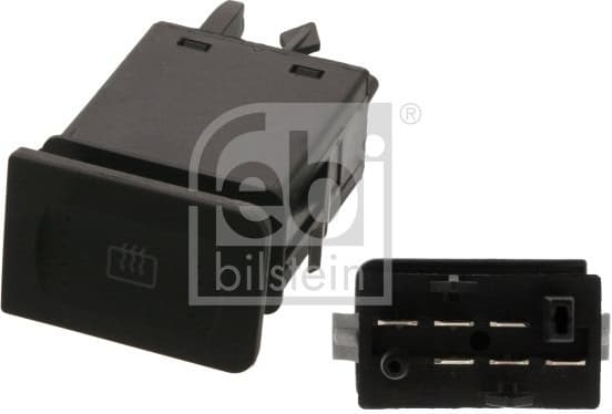 Switch, rear window heating febi Plus 38627