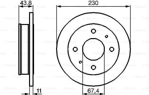 Brake Disc 0986478727