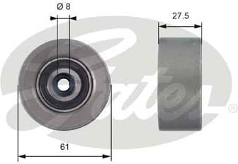 Deflection Pulley/Guide Pulley, timing belt PowerGrip™ T42151