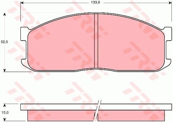Brake Pad Set, disc brake GDB983