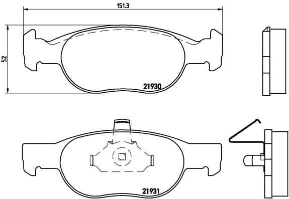 Brake Pad Set, disc brake PRIME LINE P23073