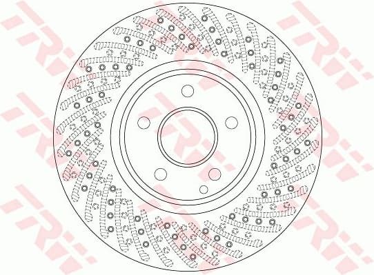 Brake Disc TRW SINGLE DF6079S - image 2