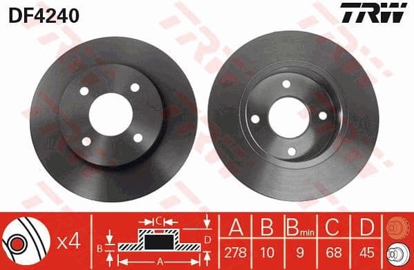 Brake Disc DF4240
