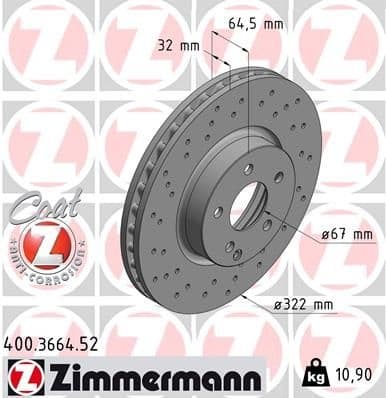 Brake Disc SPORT BRAKE DISC Z 400.3664.52