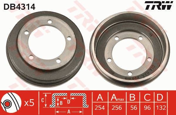 Brake Drum DB4314